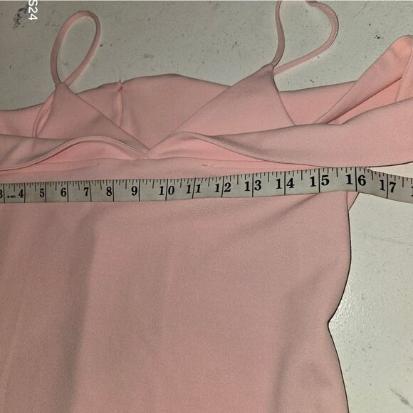 Elegant Pink Spaghetti Strap Dress Large - Picture 5 of 13